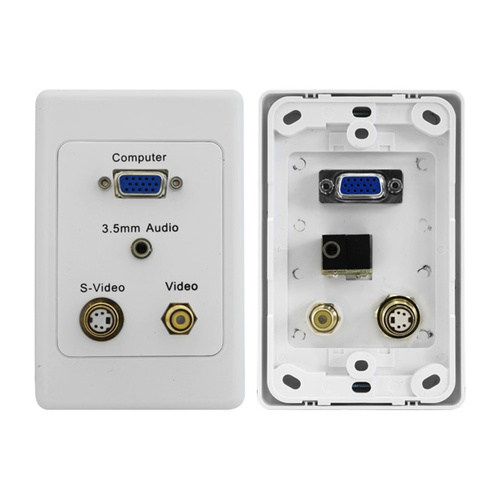 Pro.2 PRO1280 VGA S-Video Composite Video & PC Audio Clipsal Wallplate