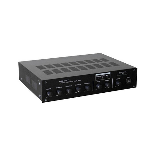 240W School PA Amplifier With Chime, Bell, Alert& Evac Tone