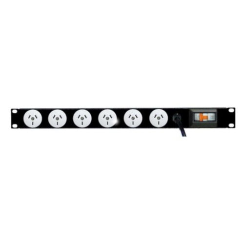 Prolink 6x 10A GPO PDU 1RU with Built-In Thermal Magnetic Circuit Breaker