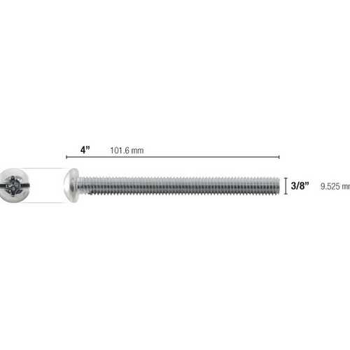 3/8" 4" Screw For Toggler Anchors