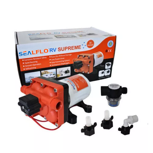 3 G/m RV Supreme 12v Water Pump for Caravan Motorhome Camper Trailer Boat Seaflo