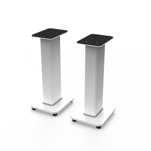 Kanto SX22W 22" Tall Fillable Speaker Stands with Isolation Feet - Pair, White